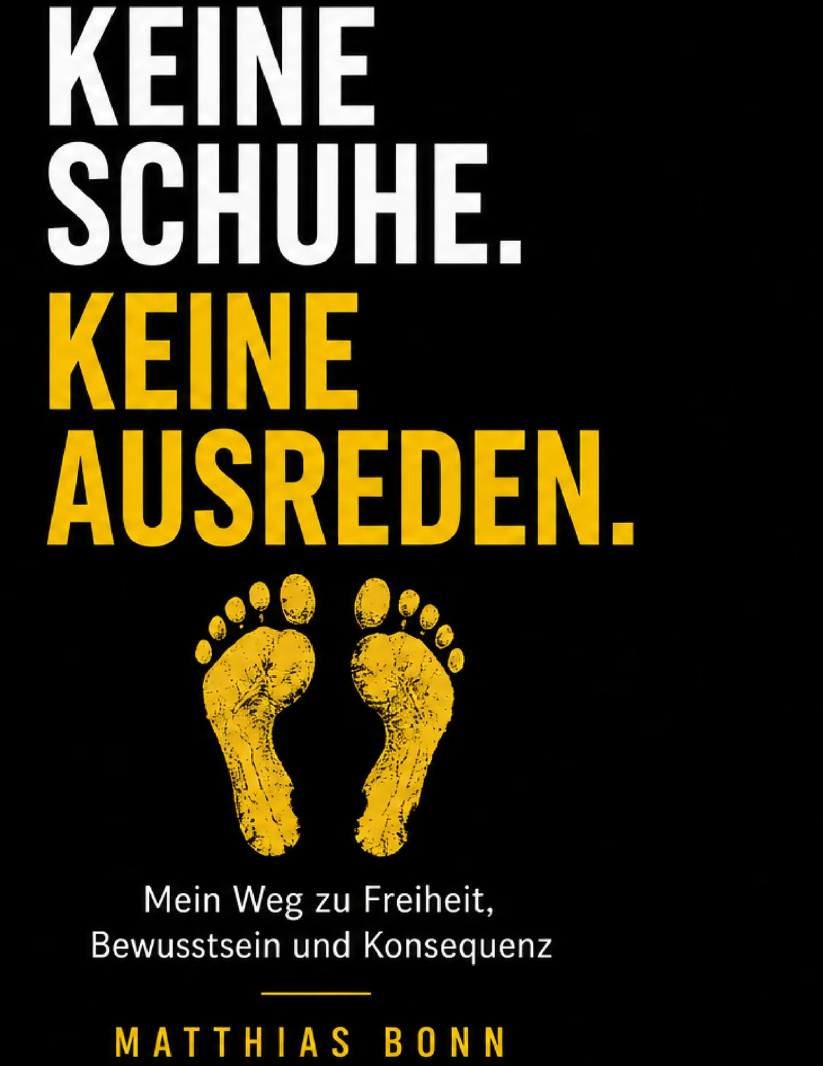 Buchcover Keine Schuhe. Keine Ausreden. von Matthias Bonn